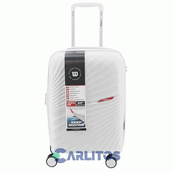 Valija 20" Rigida 4 Ruedas Giratorias Wilson 65.1769W/2 Blanca