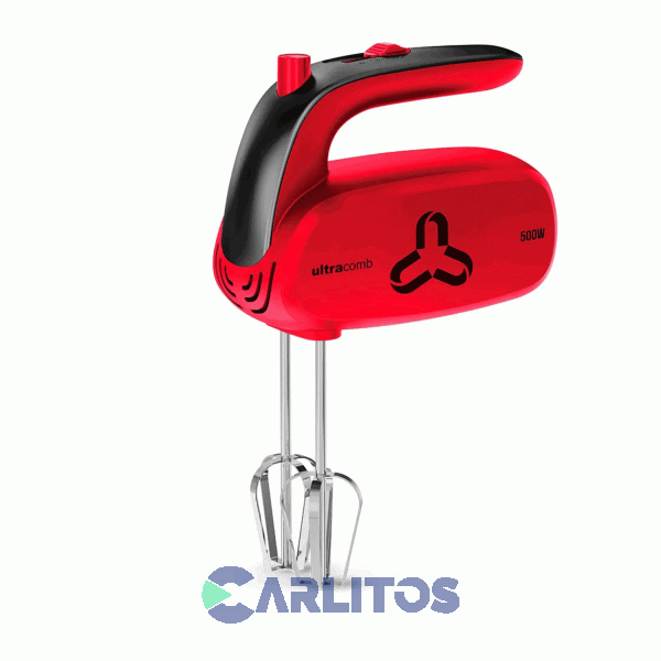 Batidora De Mano Ultracomb 500 Watts - 5 Velocidades Bm2608r