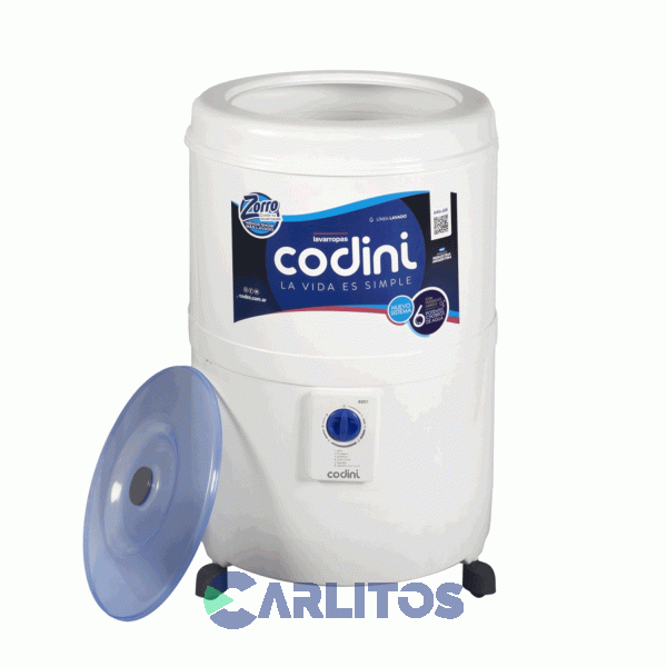 Lavarropa Carga Superior Codini Silent 10 KG Blanco 4051