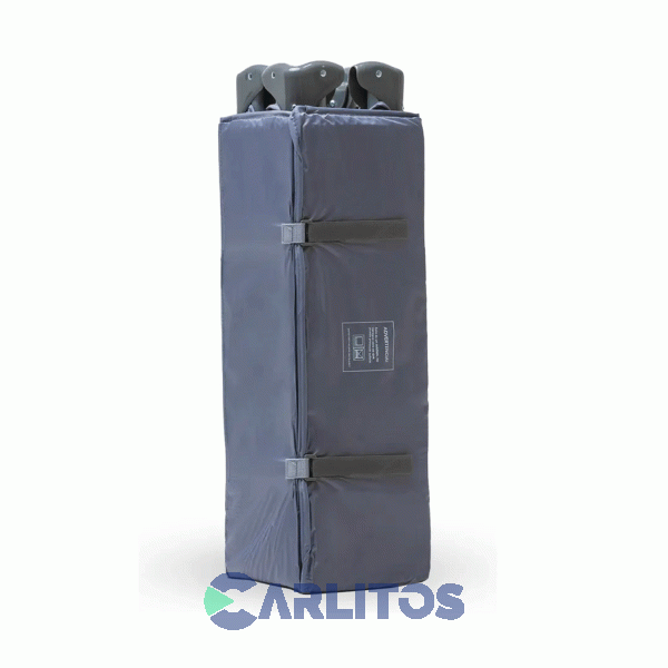 Cuna Bolso Transportable Bebesit Doble Altura Con Cambiador 2105-Ab Gris