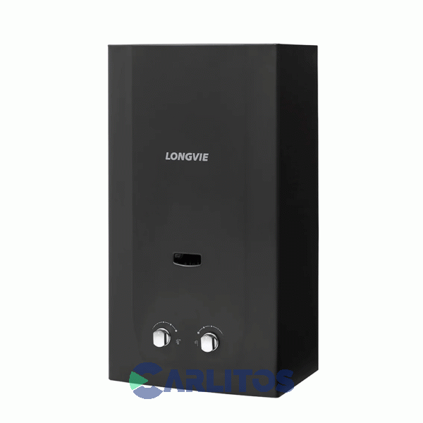 Calefon A Gas Longvie Sin Llama Piloto C/ Sensor Y Valvula 14 Lts Gn Cn514ssg-n Grafito