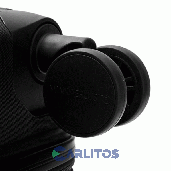 Valija 20" Rigida 4 Ruedas Giratorias Wander Lust 41553 Negro