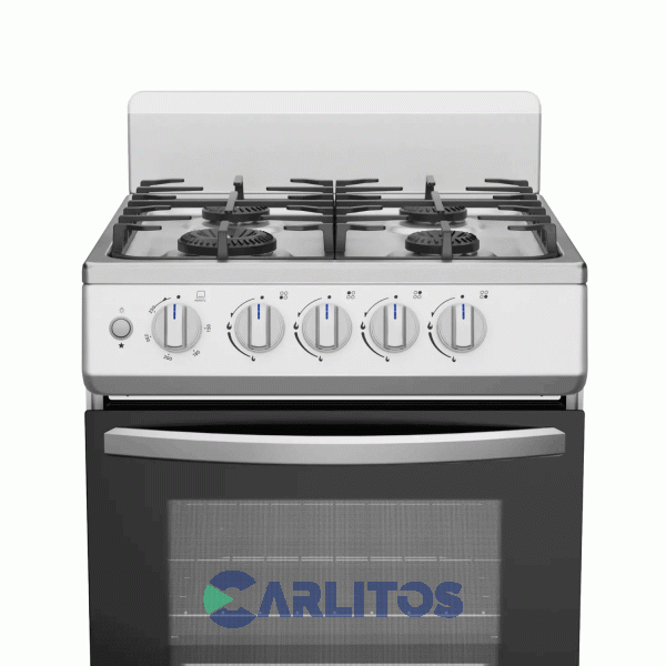 Cocina A Gas Midea 50 CM - 4 Hornallas Plata 20tmg4pgar1
