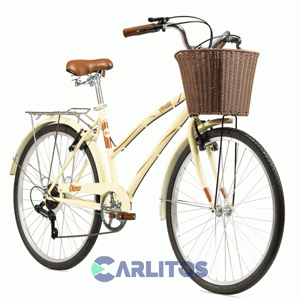 Bicicleta Olmo Urbana Rod 26" Amelie Plume Rapide 1bo1532cm Crema