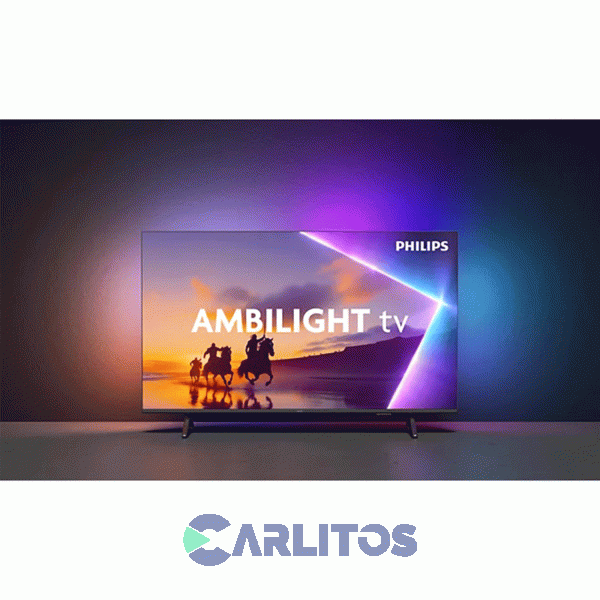 Smart TV Qled 55" 4K Ultra HD Philips Con Titan Y Ambilight 55pud8250/77