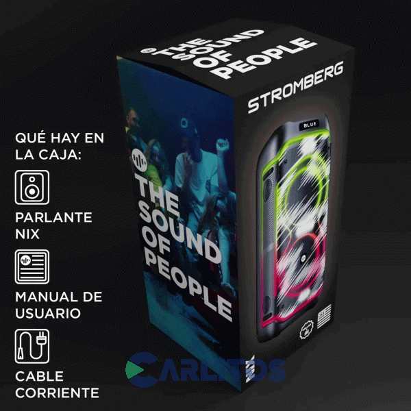 Parlante Torre Stromberg Carlson Nix Con Bluetooth Y Bateria 80 Watts Rms