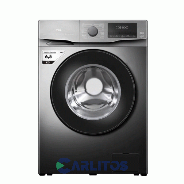 Lavarropa Carga Frontal Tcl Inverter 6.5 KG 1200 Rpm Gris Oscuro P6065fl