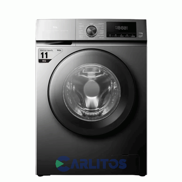 Lavarropa Carga Frontal Tcl Inverter 11 KG 1400 Rpm Gris Oscuro P111fl