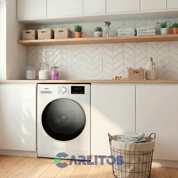 Lavarropa Carga Frontal Whirlpool 7 Kg Blanco 1200 Rpm Inverter Wnq07ab