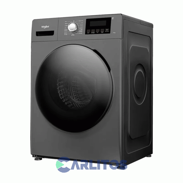 Lavarropa Carga Frontal Whirlpool 7 Kg Gris 1200 Rpm Inverter Wnq07as