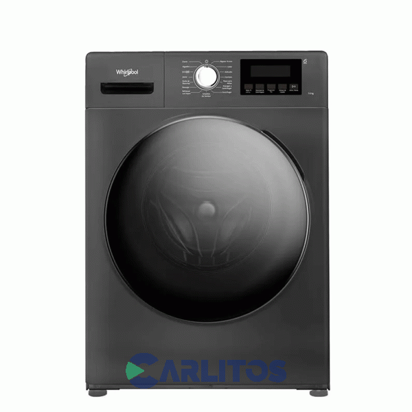 Lavarropa Carga Frontal Whirlpool 7 Kg Gris 1200 Rpm Inverter Wnq07as