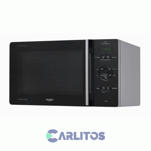 Microondas Con Grill Whirlpool Digital 25 Litros Negro Mcp346sl