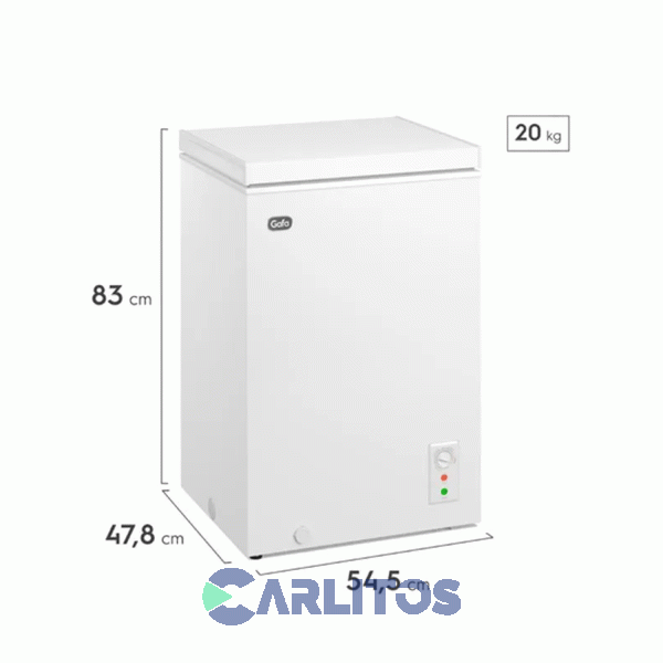 Freezer Horizontal Gafa 100 Litros Blanco Fghf101b-s