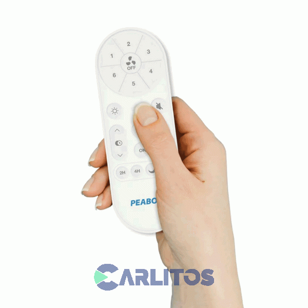 Ventilador De Techo Retractil Peabody Acero Palas  Acrilico Con Led Pe-Vtrdc425s