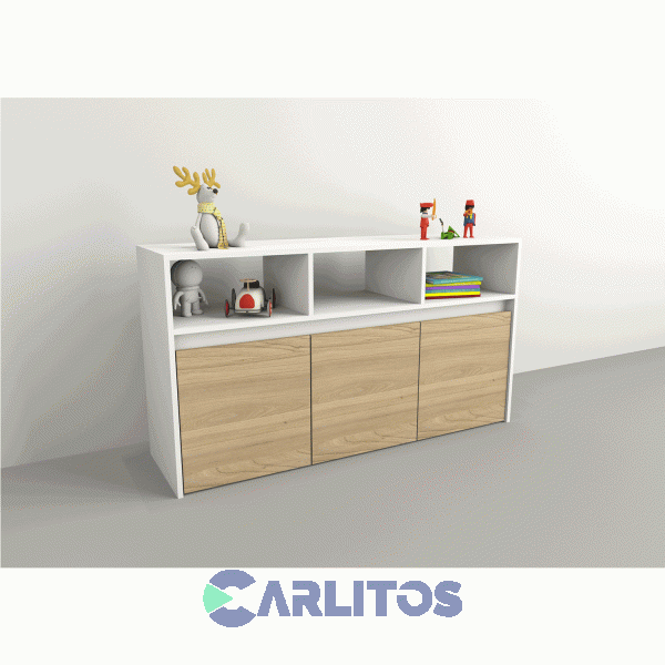 Juguetero Con Tres Cajones Tables Cod:3038 Olmo Finland&eacute;s Everest