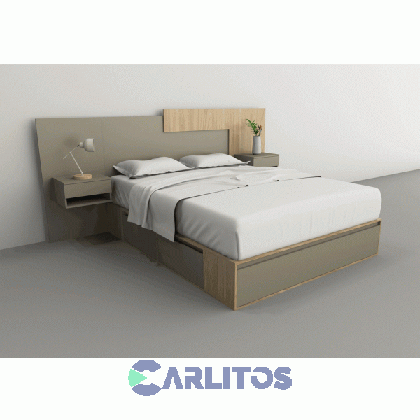 Box Multifunci&oacute;n 1.60 Mts 4 Cajones Tables Cod:6443 Olmo Finland&eacute;s y Gris