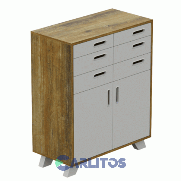Chiffonier Linea Nordic La Esperanza Atakama Y Laqueado Blanco