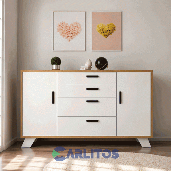 Comoda Linea Nordic La Esperanza Atakama Y Laqueado Blanco