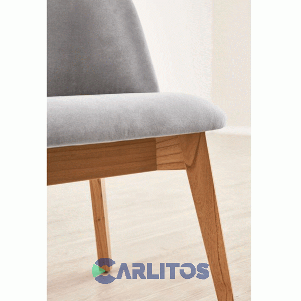 Sillon Sapporo Tapizado Tela Genoud Paraiso Lustre Roble