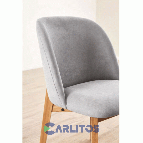 Sillon Sapporo Tapizado Tela Genoud Paraiso Lustre Roble