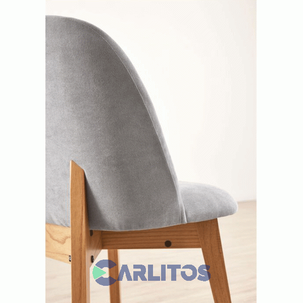 Sillon Sapporo Tapizado Tela Genoud Paraiso Lustre Roble