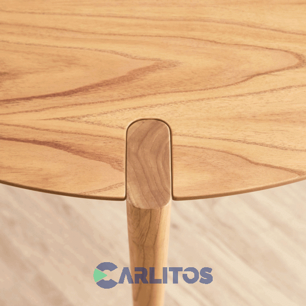 Mesa Redonda Bohemia 1.00X1.00X0.78 Mts Genoud Paraiso Roble