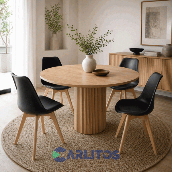 Combo X 4 Sillas Magnolia Garden Life Negra F908601x4