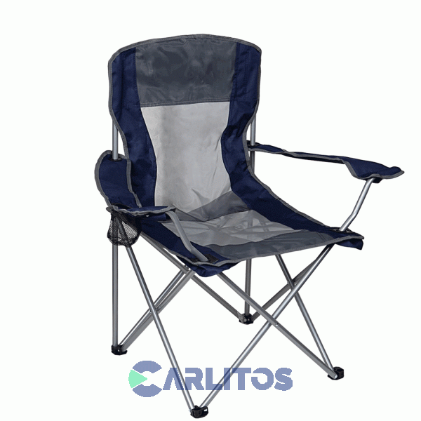 Sillon Director Plegable Con Funda Y Apoya Vaso Waterdog Cha96086bl Azul