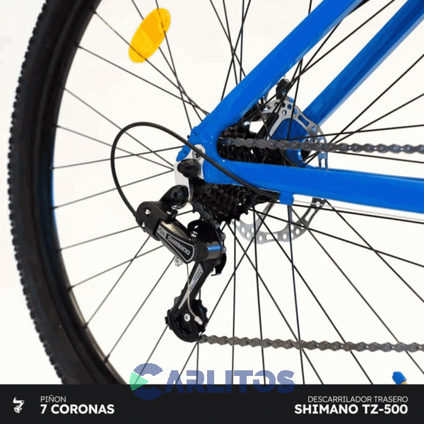 Bicicleta Randers Todo Terreno Horus Disco MTB 29" Bke-2129-Md - Talle M Azul Con Negro