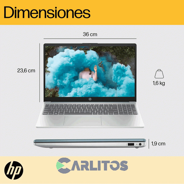 Notebook 15,6" HP Amd Ryzen R5 8 GB HD Solido 512 GB + Mochila HP B9tp2la