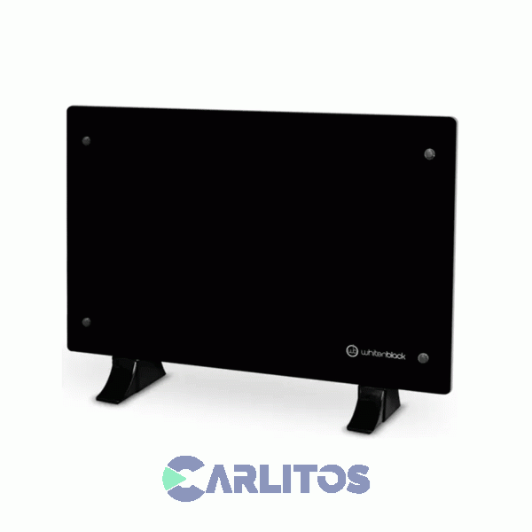 Estufa Panel De Vidrio Whitenblack De Pie/Pared 2200 Watts Wbpvwb02