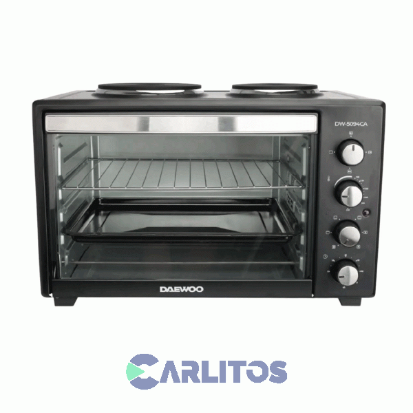 Horno Electrico Daewoo Grill Conveccion 55 Litros - 2 Anafes Dw-5094ca