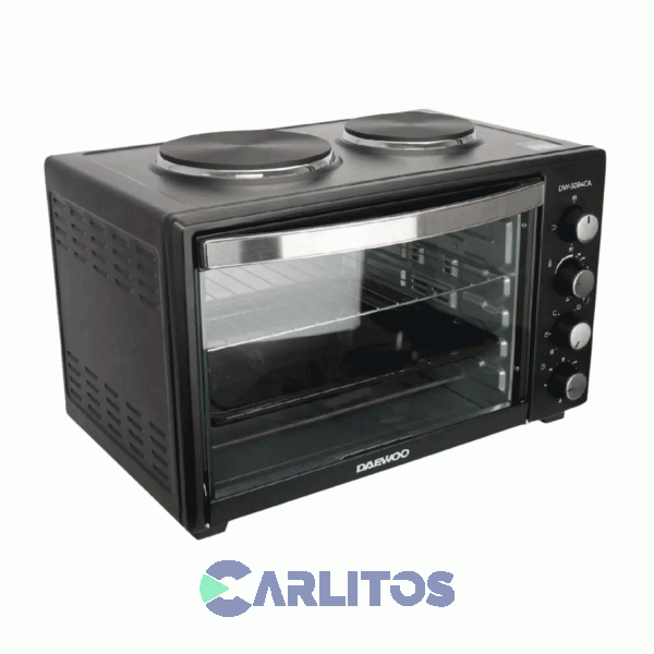 Horno Electrico Daewoo Grill Conveccion 55 Litros - 2 Anafes Dw-5094ca