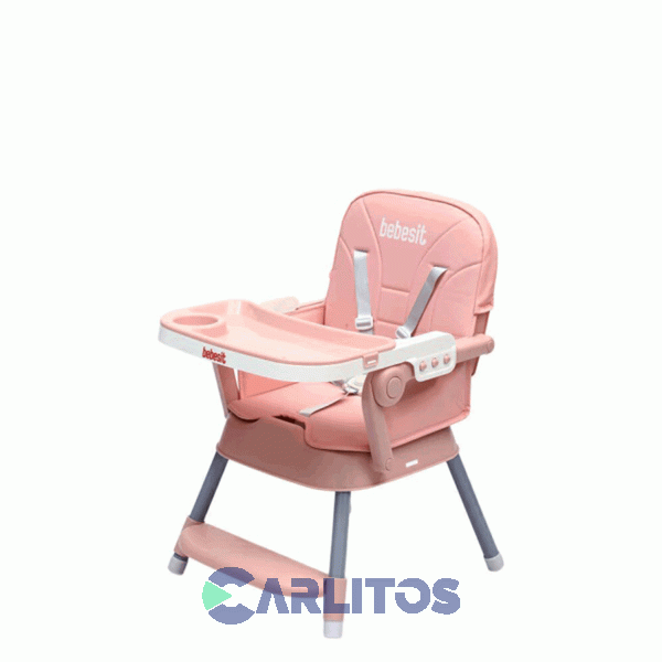 Silla De Comer Bebesit Convertible Booster 6230-b Rosa