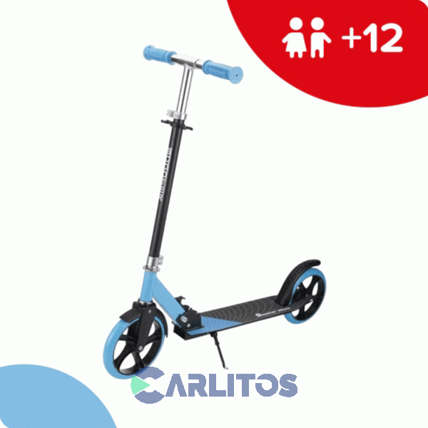 Monopatin Scooter Randers Urbano Plegable Con Ruedas Grandes Rod-8100-C Azul
