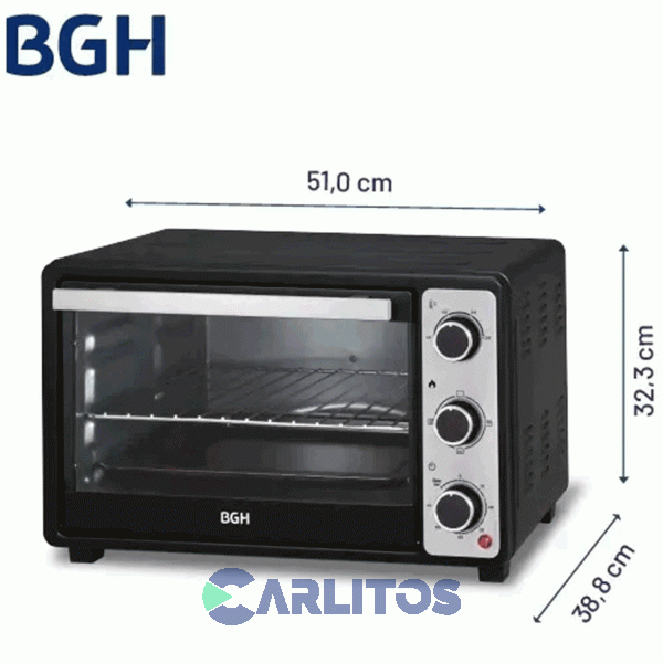 Horno Electrico Bgh Grill 40 Litros Duo Bhe40m25i