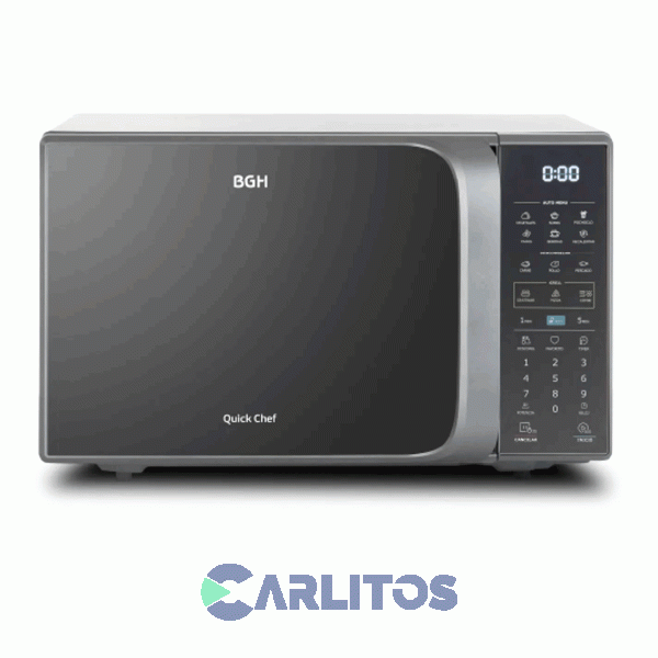 Microondas Con Grill Bgh Digital 23 Litros Gris Bifuncion B223ds20I