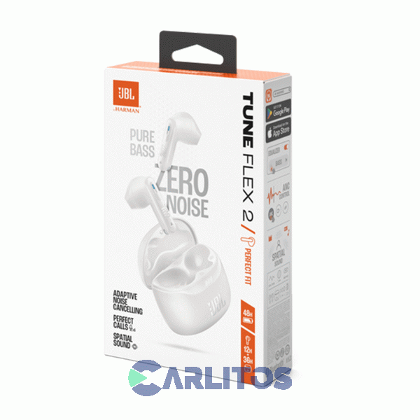 Auricular Con Bluetooth Tune Flex 2 Jbl Jbltflex2wht Blanco