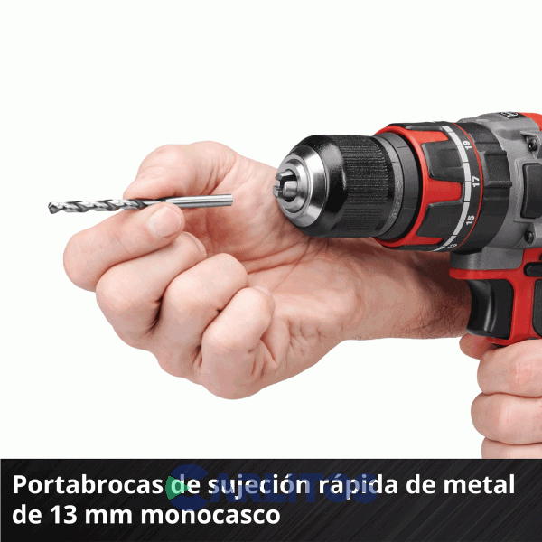 Taladro Atornillador Einhell 13 Mm Inalambrico 18 V 451421 Tp-Cd 18/60 Li-I Bl (1 X 2.0Ah)
