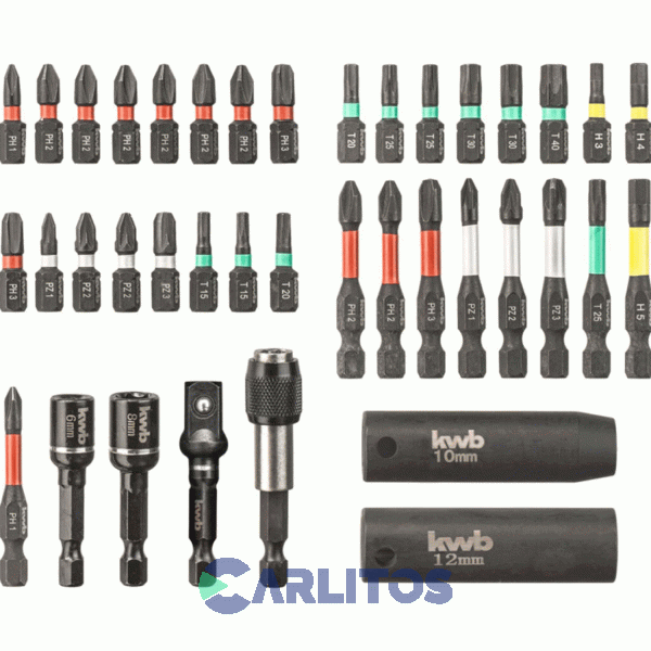 Set De Puntas Y Accesorios Einhell 39 Piezas Con Maletin Kwb 49109010