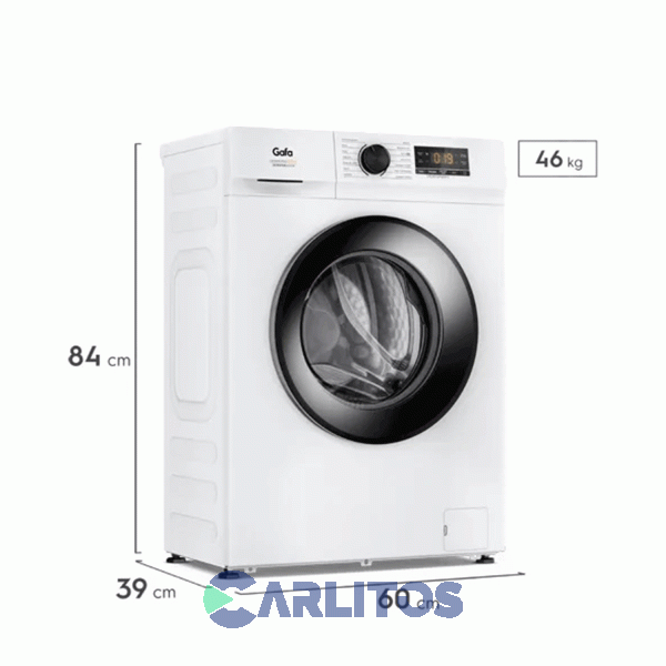 Lavarropa Carga Frontal Gafa 6 KG 1000 RPM Blanco Inverter Lfg06w Slim