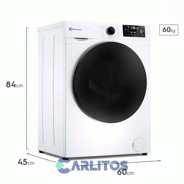 Lavarropa Carga Frontal Electrolux Inverter 7 KG 1200 RPM Blanco Elaf207w