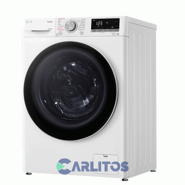 Lavarropa Carga Frontal Lg Inverter 12 KG 1400 RPM Wifi Blanco Wm12wvc4s6
