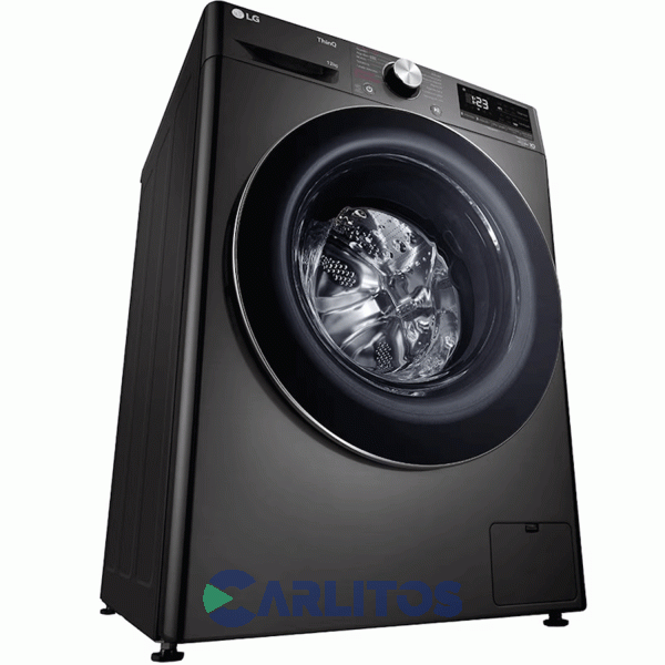 Lavasecarropa Lg Inverter 12+7 Kg 1400 RPM Negro Wd12bvc4s6