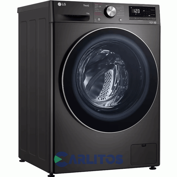 Lavasecarropa Lg Inverter 12+7 Kg 1400 RPM Negro Wd12bvc4s6