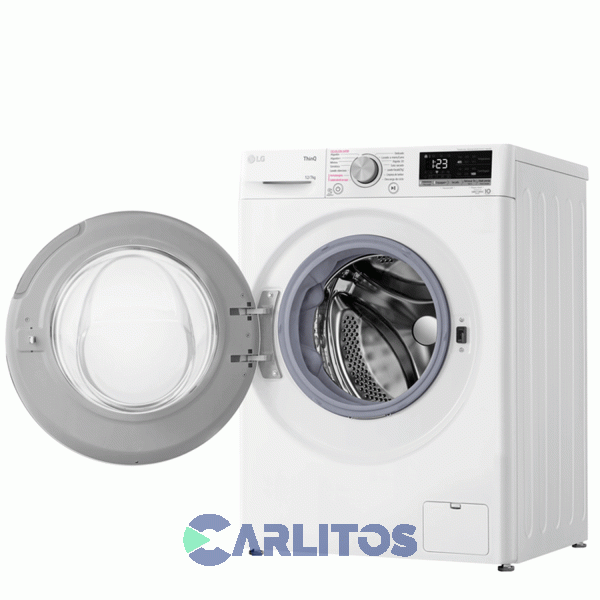 Lavasecarropa Lg Inverter 12+7 Kg 1400 RPM Blanco Wd12wvc4s6