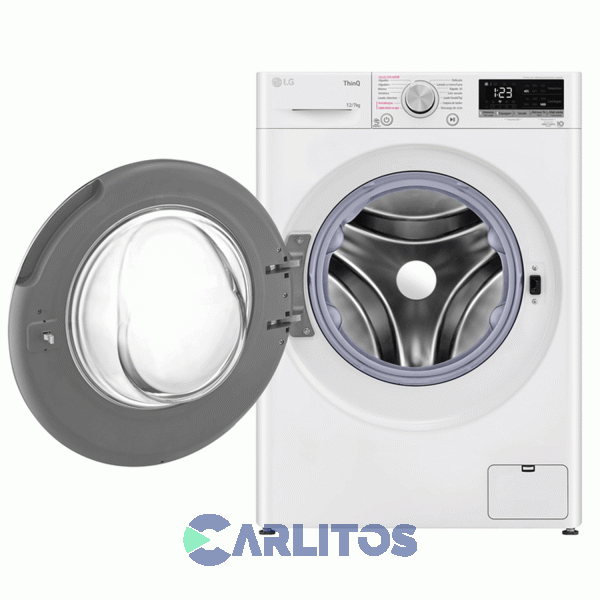 Lavasecarropa Lg Inverter 12+7 Kg 1400 RPM Blanco Wd12wvc4s6