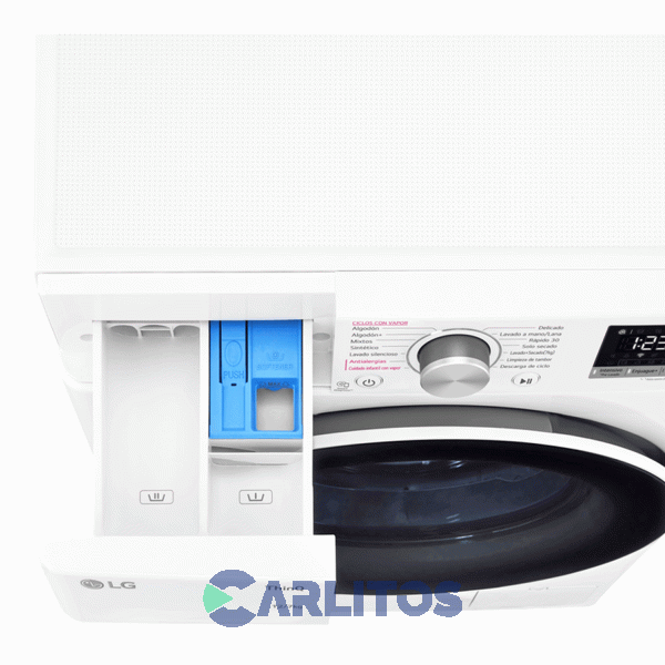 Lavasecarropa Lg Inverter 12+7 Kg 1400 RPM Blanco Wd12wvc4s6