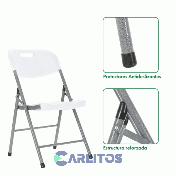 Silla Plegable Paris Garden Life Blanca T410000