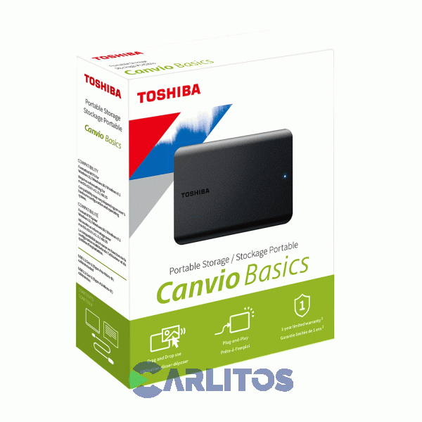 Disco Externo Toshiba 1 Tb Usb 3.0 Canvio 1339 Black